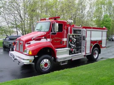 Front-right exterior view showing side pump panel and wheel area