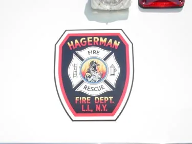 Door crest close-up on white body panel