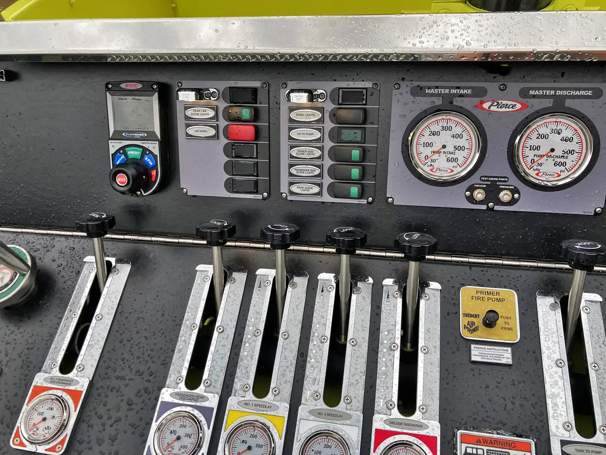 Open tool tray close-up showing rescue tool layout and equipment case