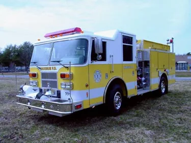 Front-left exterior view with open side compartment and visible pump panel area