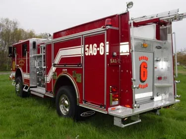 Rear-right exterior view showing rear compartment, side body, and wheel area