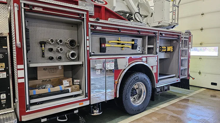 Open side control compartment showing gauges, valves, and intake controls